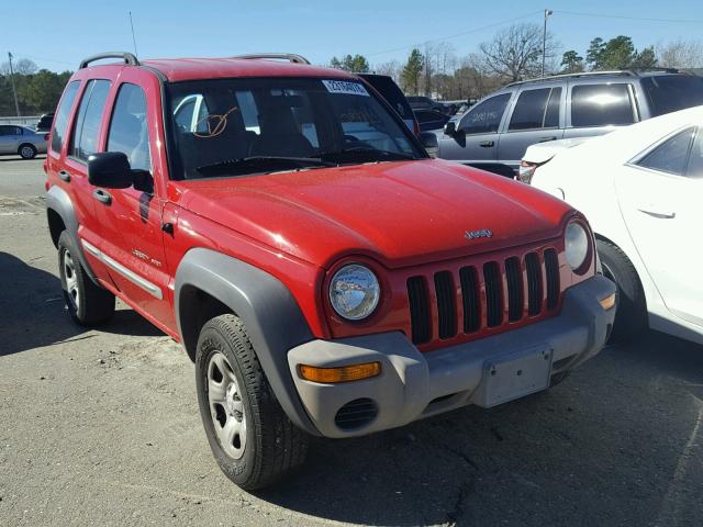 1J4GK48K52W294723 - 2002 JEEP LIBERTY SP RED photo 1