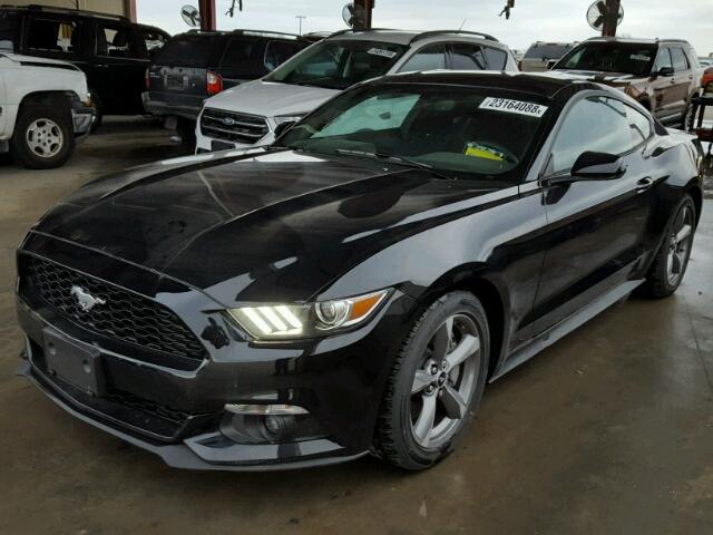 1FA6P8TH9H5290846 - 2017 FORD MUSTANG BLACK photo 2