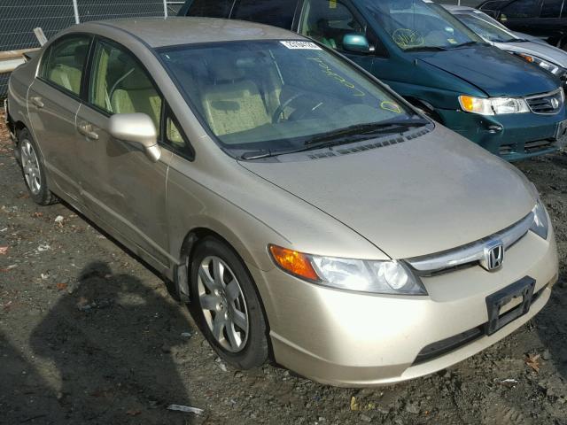 1HGFA16538L091647 - 2008 HONDA CIVIC LX GOLD photo 1