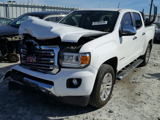 1GTG5CE35F1224811 - 2015 GMC CANYON SLT WHITE photo 2