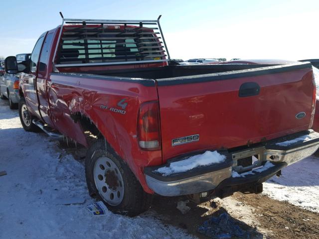 1FTSX21537EA69191 - 2007 FORD F250 SUPER RED photo 3