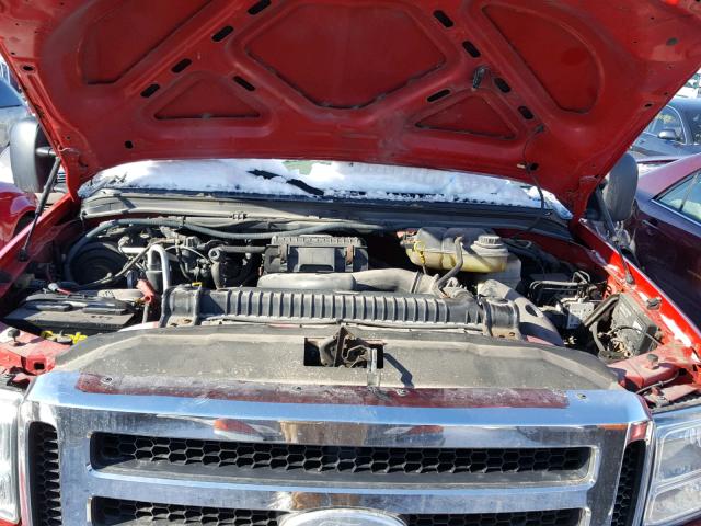 1FTSX21537EA69191 - 2007 FORD F250 SUPER RED photo 7