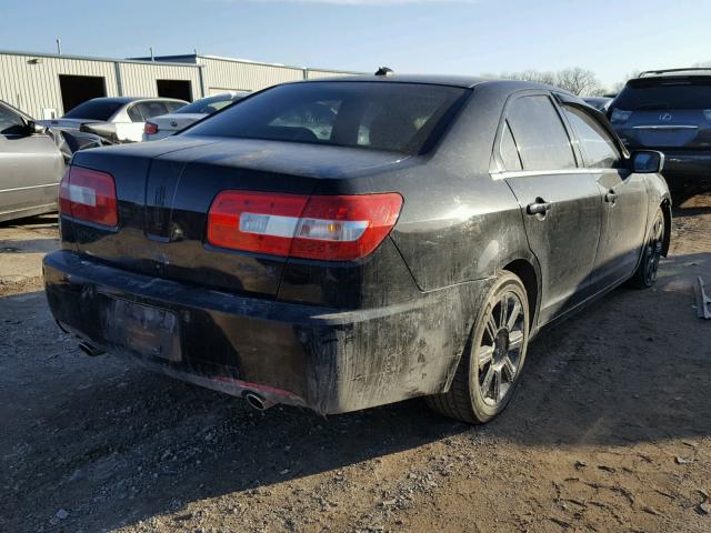 3LNHM26TX8R642334 - 2008 LINCOLN MKZ BLACK photo 4