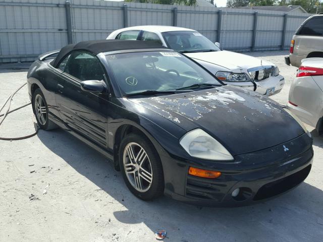 4A3AE75H03E019584 - 2003 MITSUBISHI ECLIPSE SP BLACK photo 1