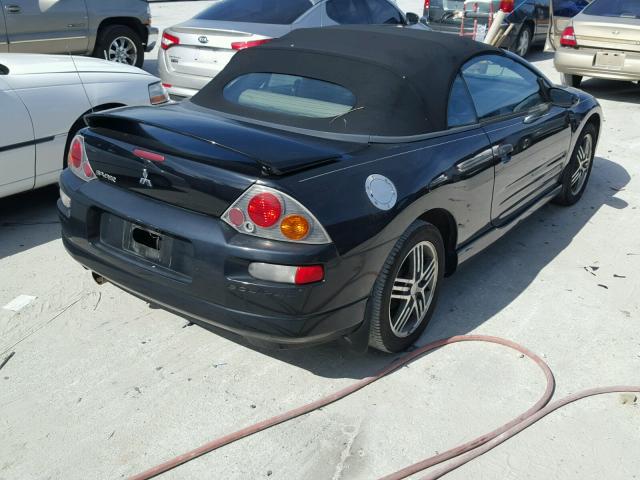 4A3AE75H03E019584 - 2003 MITSUBISHI ECLIPSE SP BLACK photo 4