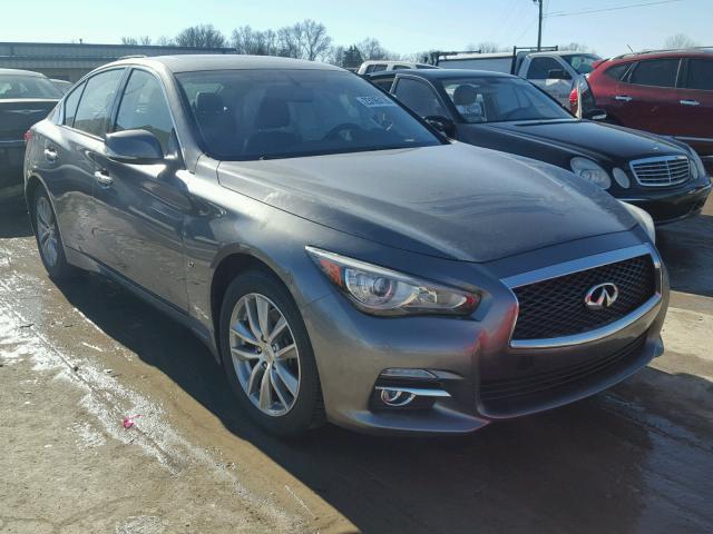 JN1BV7AR1EM684897 - 2014 INFINITI Q50 BASE GRAY photo 1