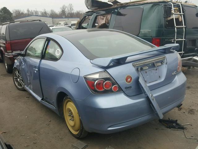 JTKDE167180244483 - 2008 TOYOTA SCION TC BLUE photo 3