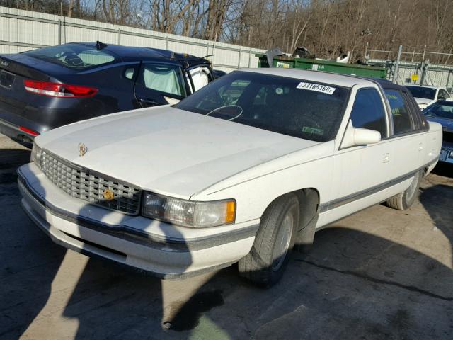 1G6KD52B9SU302488 - 1995 CADILLAC DEVILLE WHITE photo 2