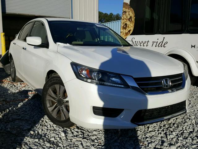 1HGCR2F3XDA032410 - 2013 HONDA ACCORD LX WHITE photo 1