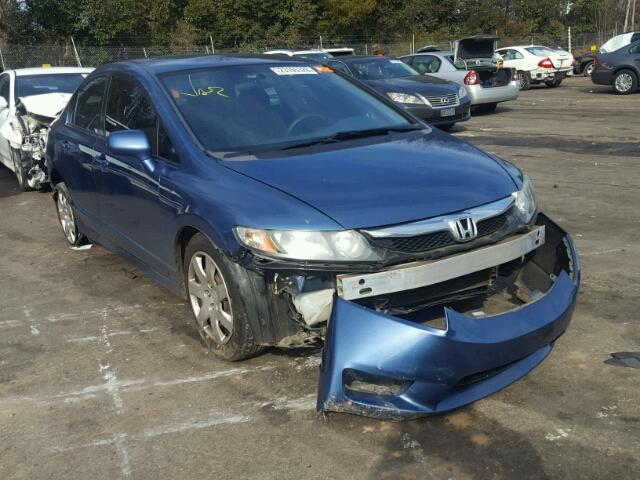 2HGFA16599H522958 - 2009 HONDA CIVIC LX BLUE photo 1