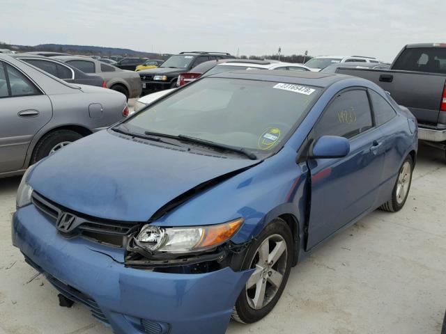 2HGFG12948H535851 - 2008 HONDA CIVIC EXL BLUE photo 2