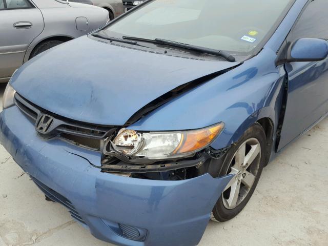 2HGFG12948H535851 - 2008 HONDA CIVIC EXL BLUE photo 9