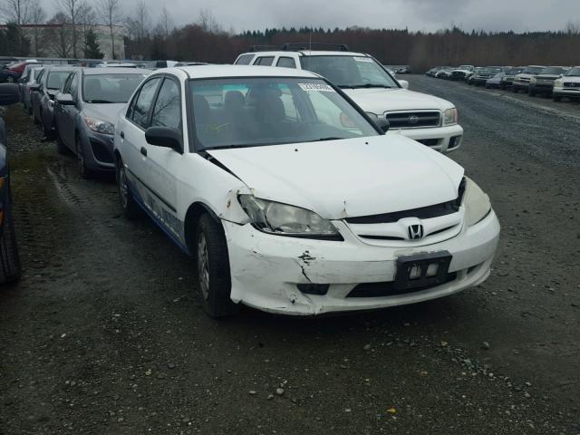 2HGES16324H544705 - 2004 HONDA CIVIC DX V WHITE photo 1