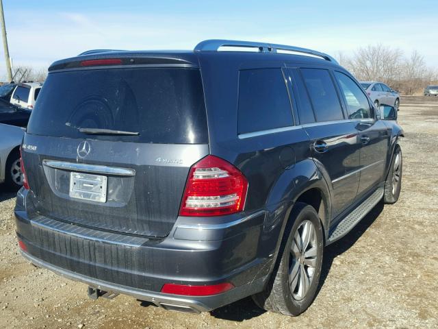 4JGBF7BE8BA747234 - 2011 MERCEDES-BENZ GL 450 4MA GRAY photo 4