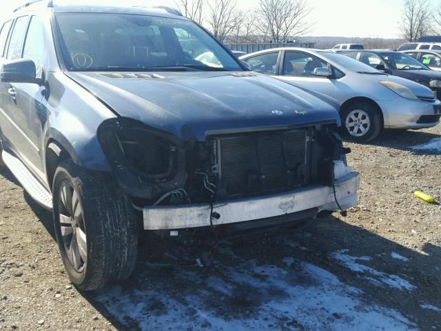 4JGBF7BE8BA747234 - 2011 MERCEDES-BENZ GL 450 4MA GRAY photo 9