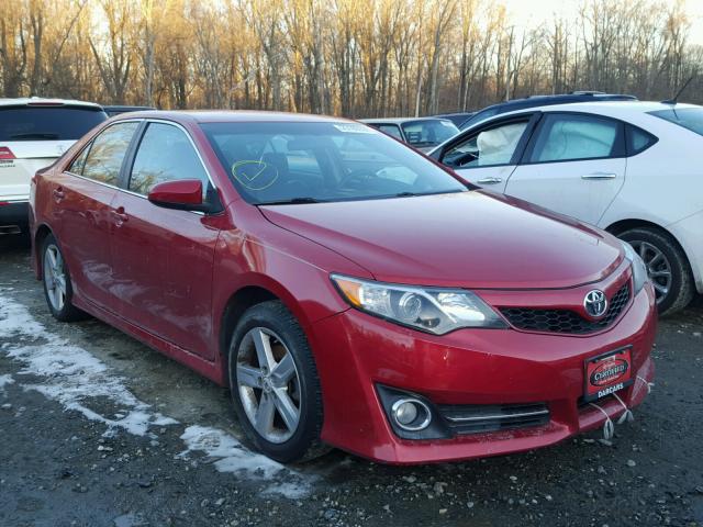 4T1BF1FK0CU554881 - 2012 TOYOTA CAMRY BASE RED photo 1