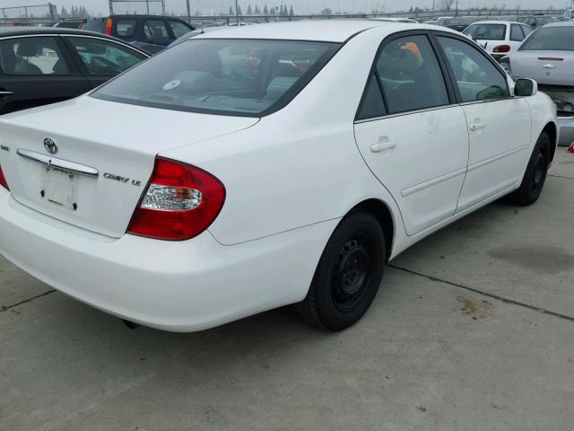 4T1BE32K93U220028 - 2003 TOYOTA CAMRY LE WHITE photo 4