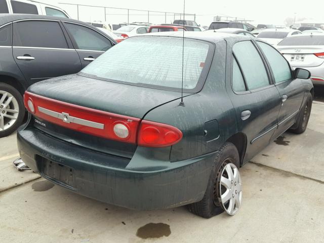 1G1JC52F037216137 - 2003 CHEVROLET CAVALIER GREEN photo 4