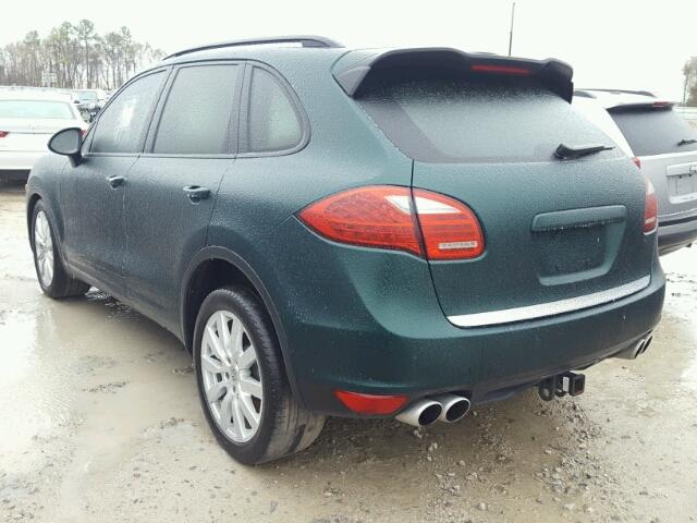 WP1AC2A24CLA84056 - 2012 PORSCHE CAYENNE TU GREEN photo 3