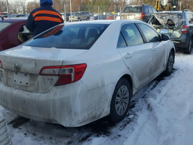 4T4BF1FK4ER418245 - 2014 TOYOTA CAMRY L WHITE photo 4