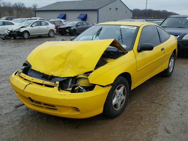 1G1JC12FX57140440 - 2005 CHEVROLET CAVALIER YELLOW photo 2