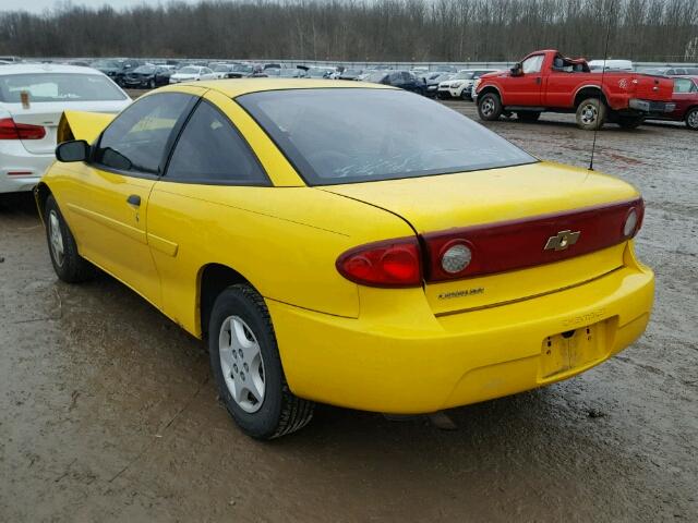 1G1JC12FX57140440 - 2005 CHEVROLET CAVALIER YELLOW photo 3