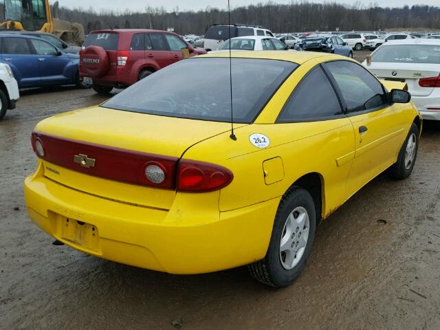 1G1JC12FX57140440 - 2005 CHEVROLET CAVALIER YELLOW photo 4