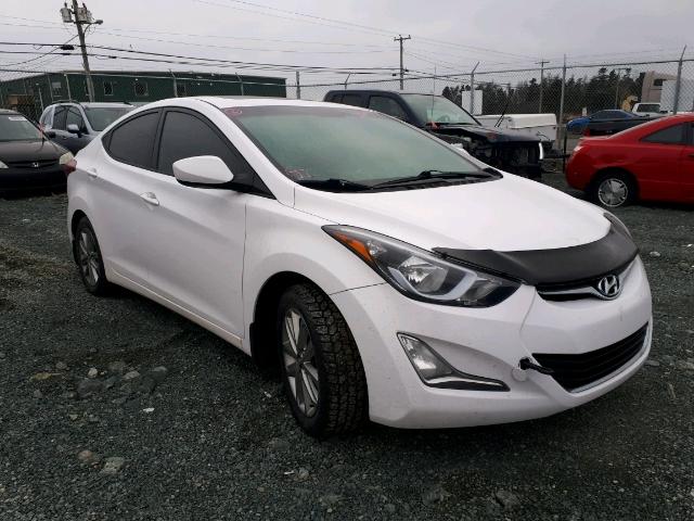 KMHDH4AE7FU288852 - 2015 HYUNDAI ELANTRA SE WHITE photo 1