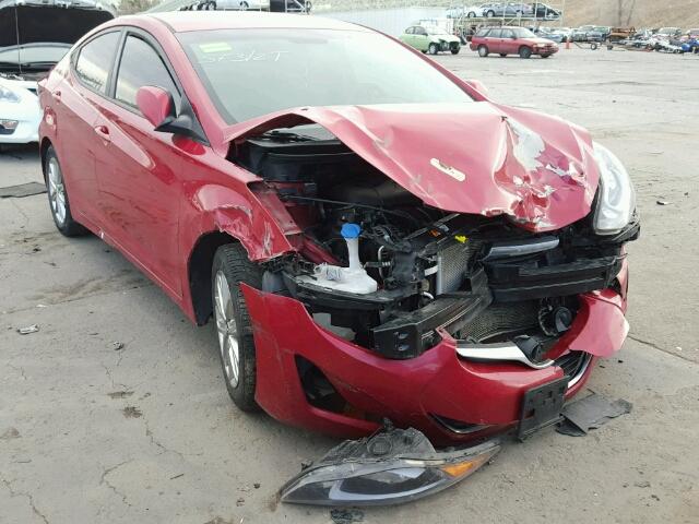 KMHDH4AE0FU353993 - 2015 HYUNDAI ELANTRA SE RED photo 1