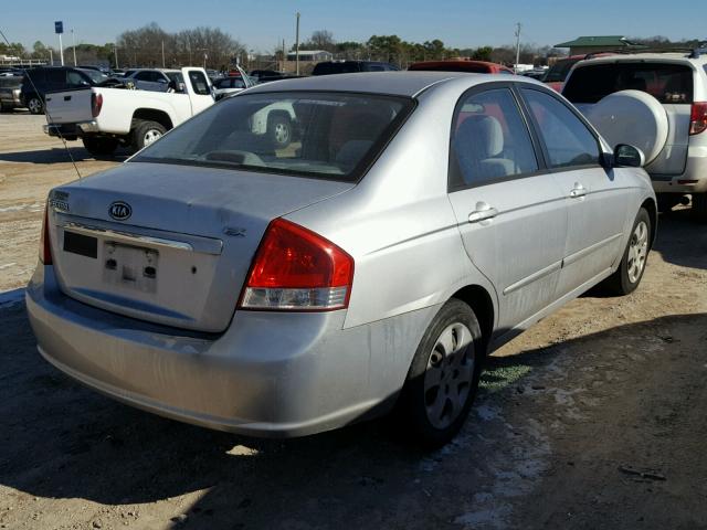 KNAFE121X75420866 - 2007 KIA SPECTRA EX SILVER photo 4