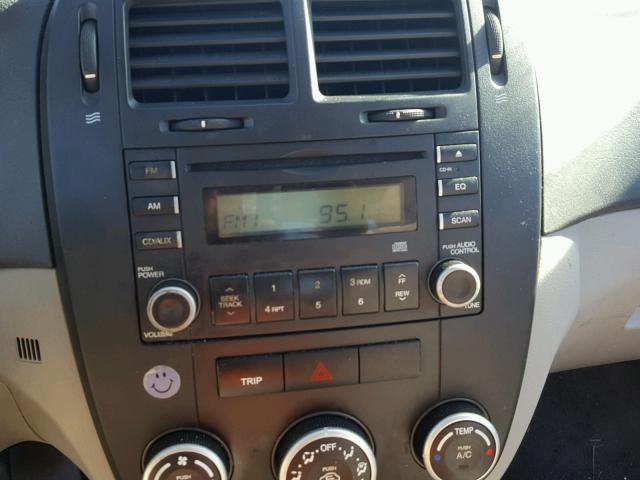 KNAFE121X75420866 - 2007 KIA SPECTRA EX SILVER photo 9