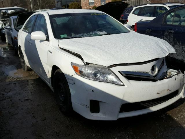 4T1BB3EK4AU118296 - 2010 TOYOTA CAMRY HYBR WHITE photo 1