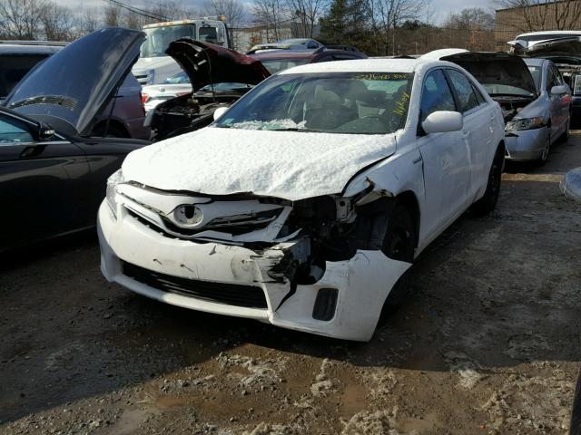 4T1BB3EK4AU118296 - 2010 TOYOTA CAMRY HYBR WHITE photo 2