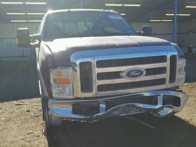 1FTSW21R28ED09869 - 2008 FORD F250 SUPER MAROON photo 9