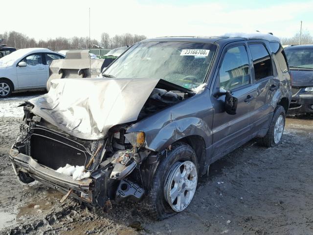 1FMYU93195DA10666 - 2005 FORD ESCAPE XLT GRAY photo 2