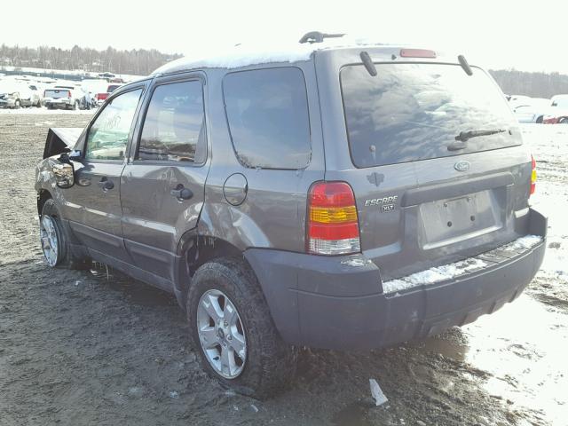 1FMYU93195DA10666 - 2005 FORD ESCAPE XLT GRAY photo 3