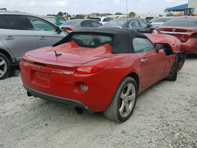 1G2MF35X98Y112935 - 2008 PONTIAC SOLSTICE G RED photo 4