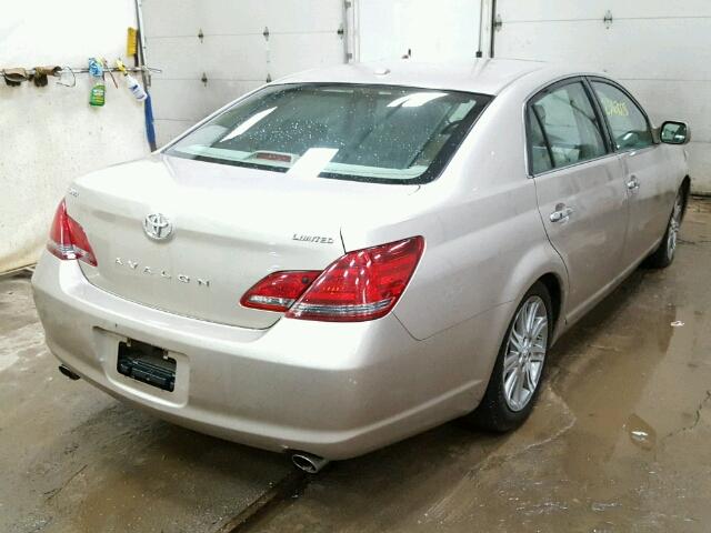 4T1BK36B19U331197 - 2009 TOYOTA AVALON XL TAN photo 4