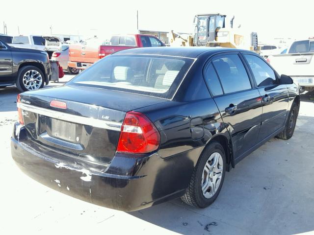 1G1ZS58F17F115696 - 2007 CHEVROLET MALIBU LS BLACK photo 4