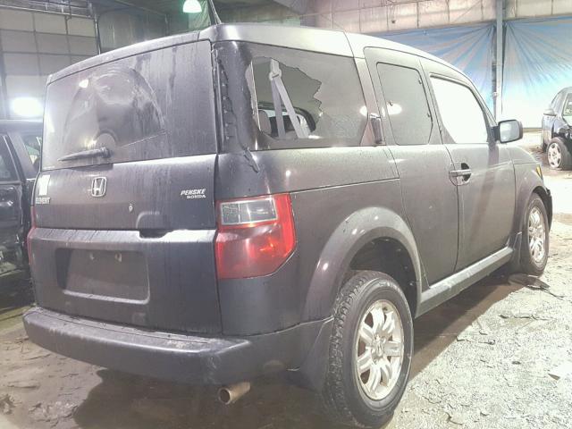 5J6YH28746L001758 - 2006 HONDA ELEMENT EX BLACK photo 4