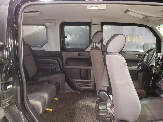 5J6YH28746L001758 - 2006 HONDA ELEMENT EX BLACK photo 6