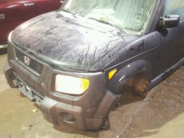 5J6YH28746L001758 - 2006 HONDA ELEMENT EX BLACK photo 9