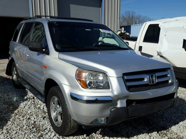 5FNYF28617B005919 - 2007 HONDA PILOT EXL SILVER photo 1