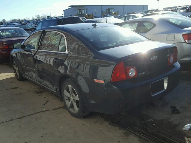 1G1ZC5E18BF316994 - 2011 CHEVROLET MALIBU 1LT BLACK photo 3