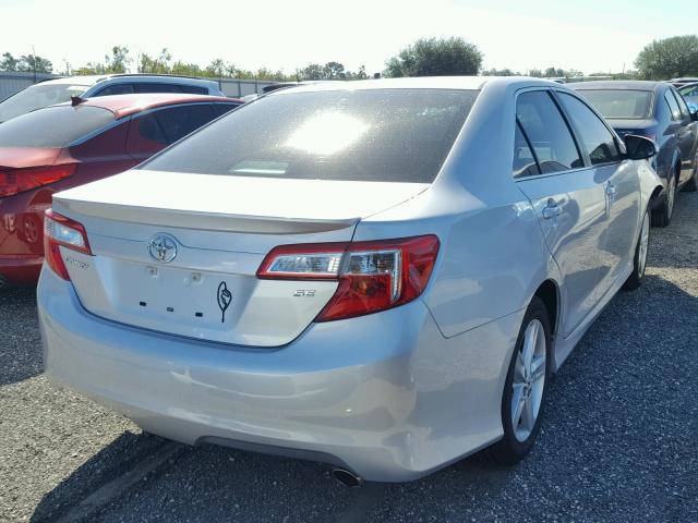 4T1BF1FK7EU341395 - 2014 TOYOTA CAMRY L SILVER photo 4