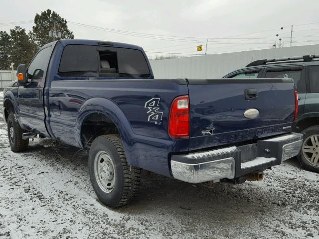 1FTBF2B60CEC97251 - 2012 FORD F250 SUPER BLUE photo 3