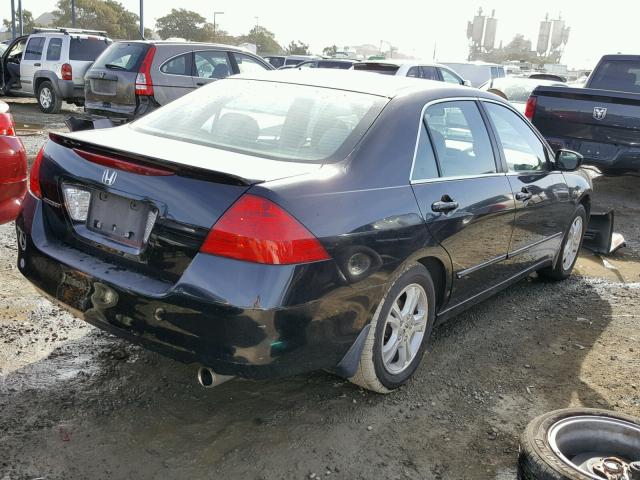 1HGCM56356A088497 - 2006 HONDA ACCORD SE BLACK photo 4