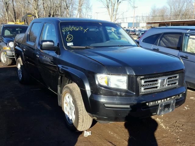 2HJYK16487H511082 - 2007 HONDA RIDGELINE BLACK photo 1