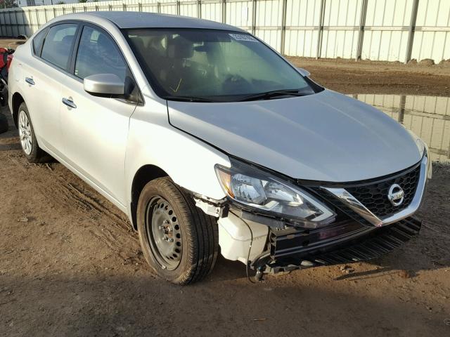 3N1AB7AP3HL657119 - 2017 NISSAN SENTRA S SILVER photo 1