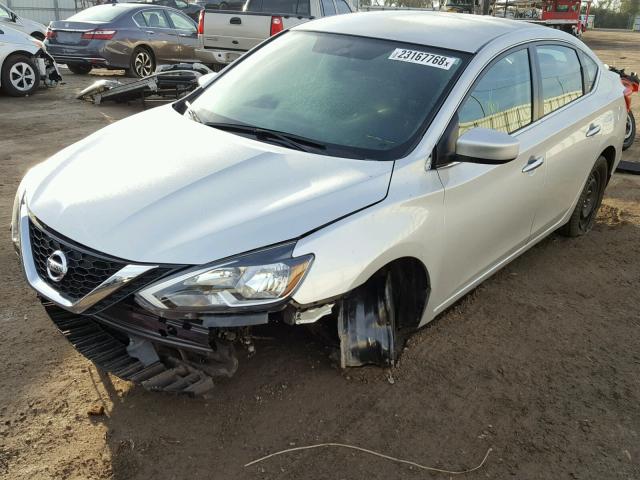 3N1AB7AP3HL657119 - 2017 NISSAN SENTRA S SILVER photo 2